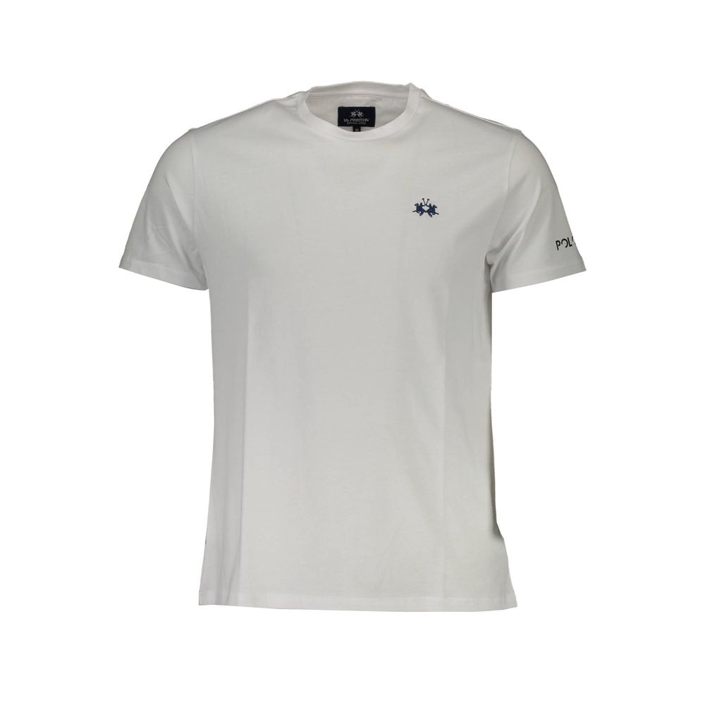 La Martina White Cotton Men T-Shirt-La Martina-M-Urbanheer