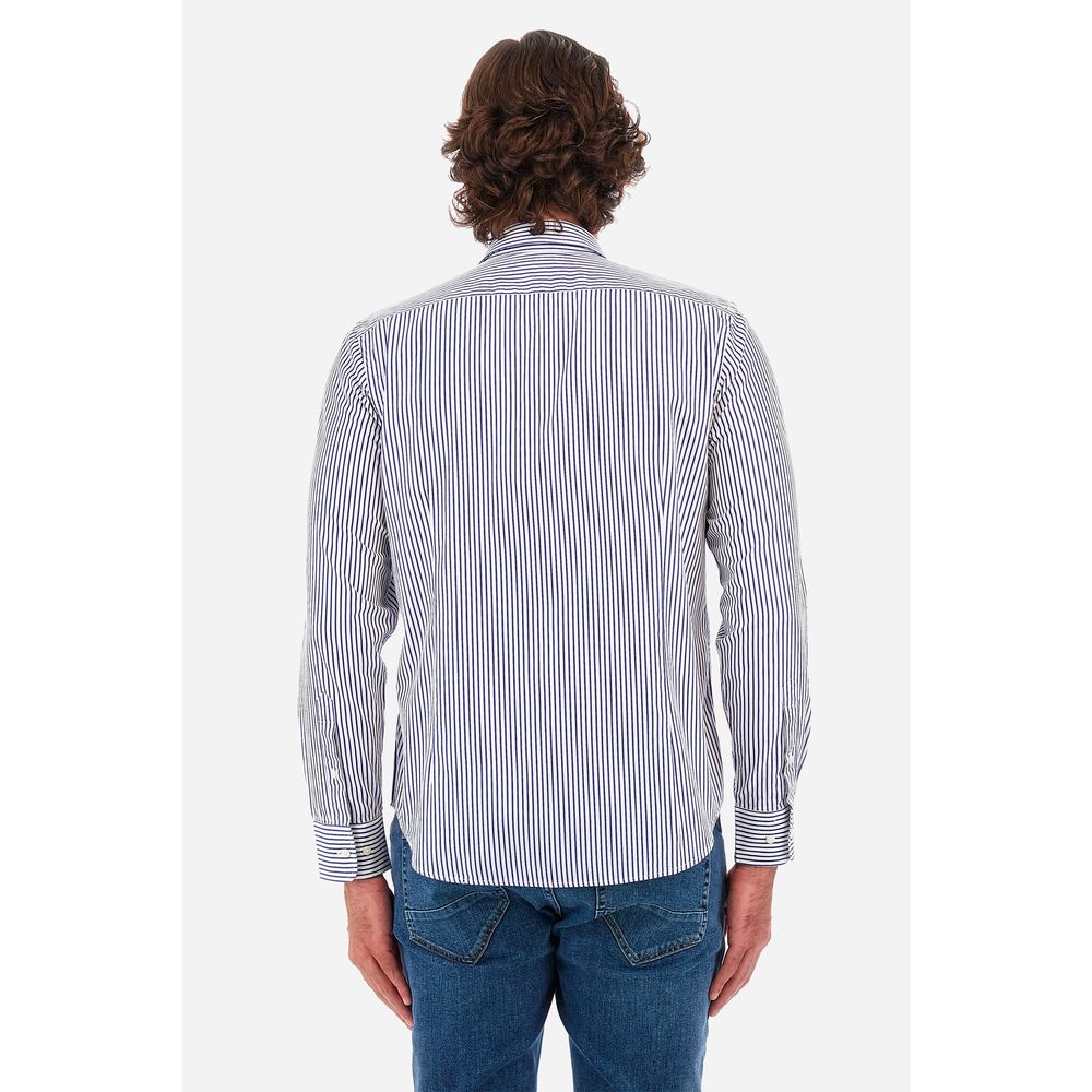 La Martina White Cotton Shirt-La Martina-S-Urbanheer