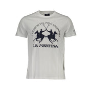 La Martina White Cotton T-Shirt-La Martina-XL-Urbanheer