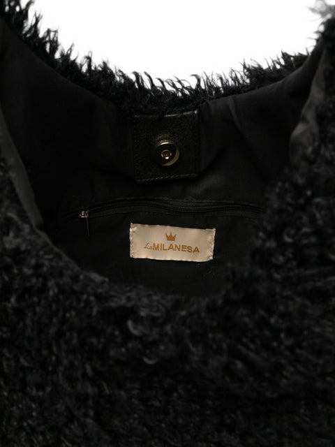 La Milanesa Oprah Faux-Shearling Bag