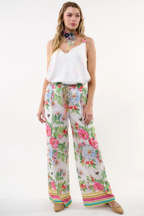 La Ville Rose Cami (Reversible)-T-Shirt-Aratta-XS-White floral-Urbanheer