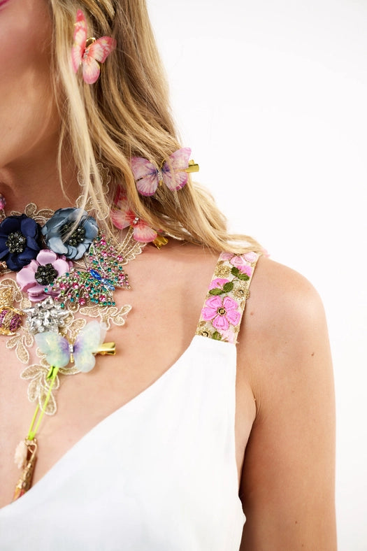 La Ville Rose Cami (Reversible)-T-Shirt-Aratta-XS-White floral-Urbanheer