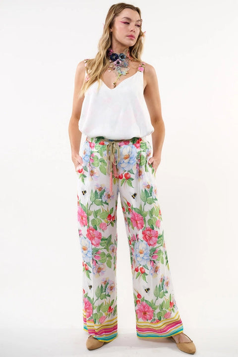 La Ville Rose Cami (Reversible)-T-Shirt-Aratta-XS-White floral-Urbanheer