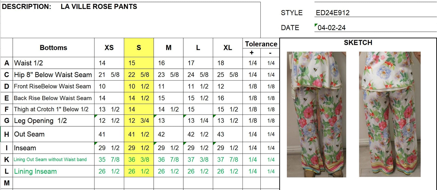 La Ville Rose Pants-Pants-Aratta-XS-White floral-Urbanheer