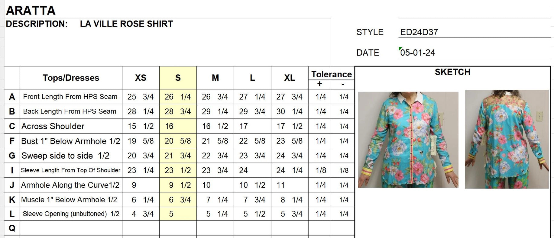 La Ville Rose Shirt-Shirt-Aratta-S-Aqua Floral-Urbanheer