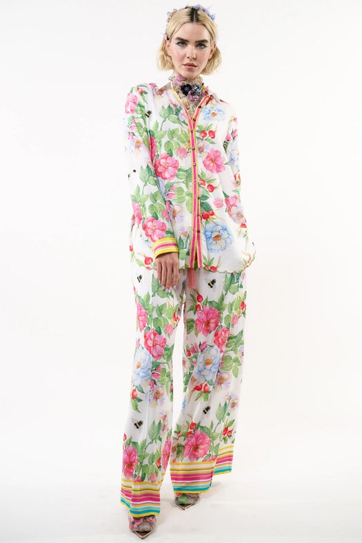 La Ville Rose Shirt-Shirt-Aratta-S-Aqua Floral-Urbanheer