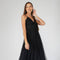 Lace & Beads - Ruhi Embellished Midi Dress in Black-Fashion-Lace & Beads-Black-UK10-Urbanheer