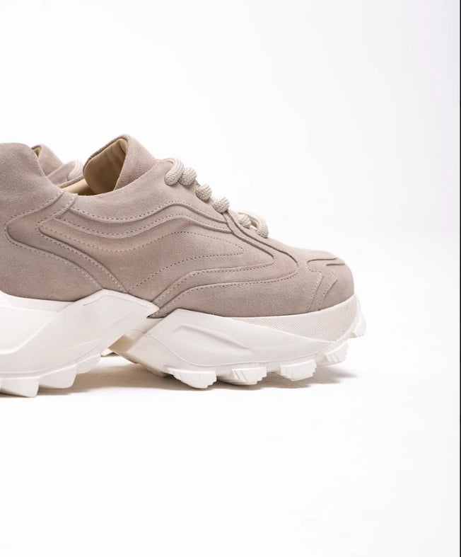 Lace Up Platform Suede Sneakers Shark-Sneakers-Nenya Fashion Limited-36-Urbanheer
