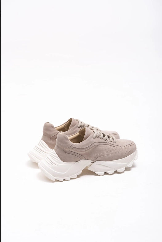 Lace Up Platform Suede Sneakers Shark-Sneakers-Nenya Fashion Limited-36-Urbanheer