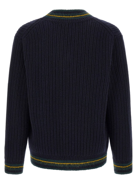 Lacoste Blue V-neck Sweater