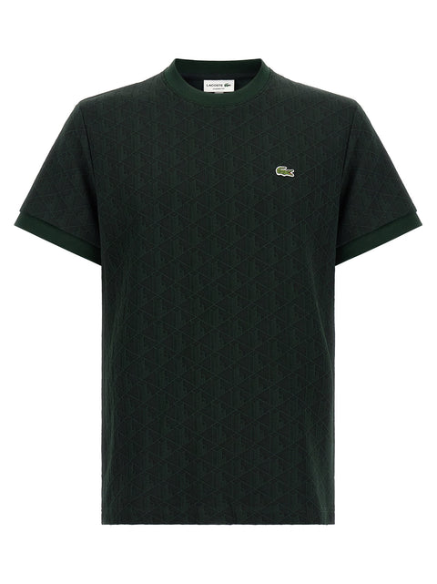 Lacoste T-shirt In Jacquard Monogram