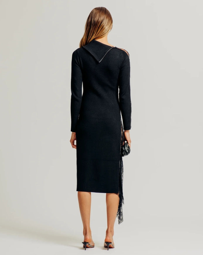 Laetitia Dress Black-Dress-Torn By Ronny Kobo-XS-Black-Urbanheer