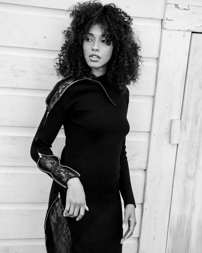 Laetitia Dress Black-Dress-Torn By Ronny Kobo-XS-Black-Urbanheer