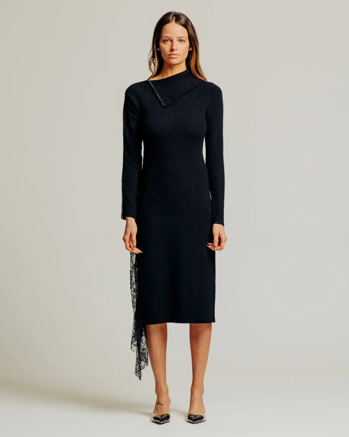 Laetitia Dress Black-Dress-Torn By Ronny Kobo-XS-Black-Urbanheer