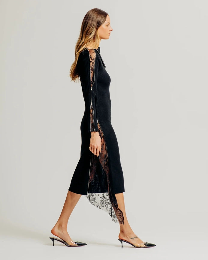 Laetitia Dress Black-Dress-Torn By Ronny Kobo-XS-Black-Urbanheer
