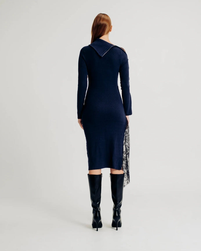 Laetitia Dress Blue-Dress-Torn By Ronny Kobo-XS-Blue-Urbanheer