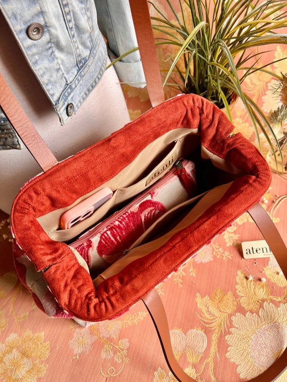 Lalique Molly: Modern Tapestry Doctor Bag, Metal Snap Frame-Bag-Atenti-13.00"W x 10.00"H x 4.50"D-Urbanheer