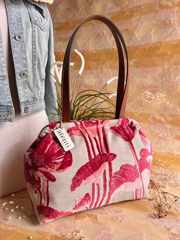 Lalique Molly: Modern Tapestry Doctor Bag, Metal Snap Frame-Bag-Atenti-13.00"W x 10.00"H x 4.50"D-Urbanheer