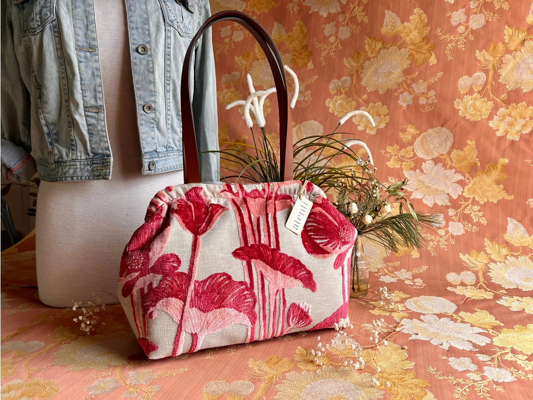 Lalique Molly: Modern Tapestry Doctor Bag, Metal Snap Frame-Bag-Atenti-13.00"W x 10.00"H x 4.50"D-Urbanheer