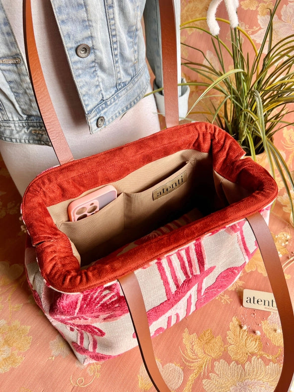 Lalique Molly: Modern Tapestry Doctor Bag, Metal Snap Frame-Bag-Atenti-13.00"W x 10.00"H x 4.50"D-Urbanheer