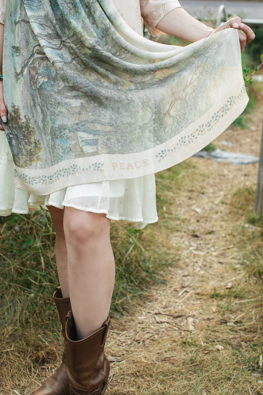 Land Of Plenty Printed Artisan Bamboo Scarf-Scarfs-Market of Stars-68cm x 160cm.-Urbanheer