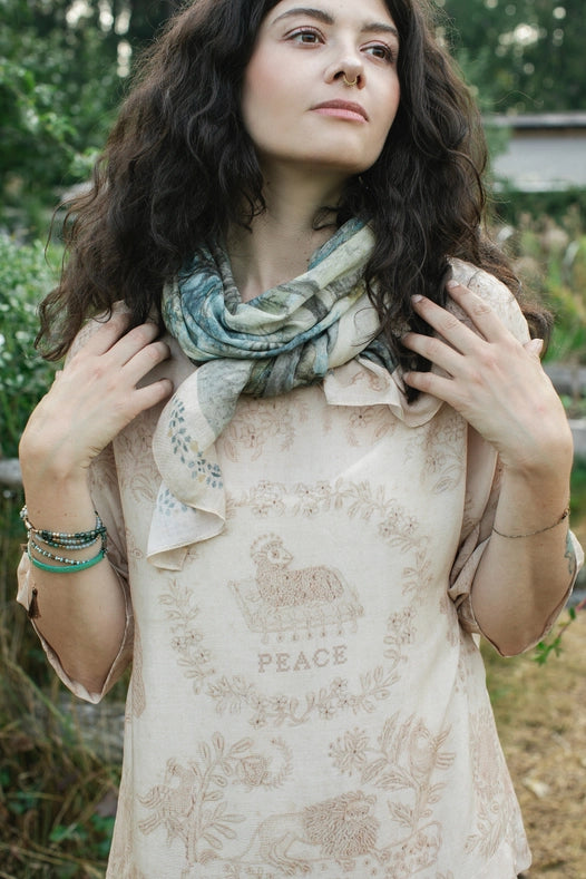 Land Of Plenty Printed Artisan Bamboo Scarf-Scarfs-Market of Stars-68cm x 160cm.-Urbanheer