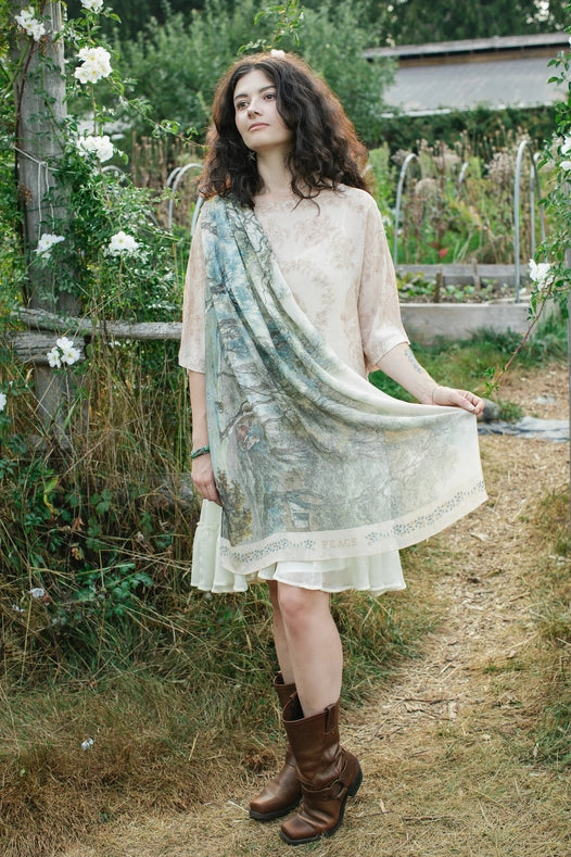 Land Of Plenty Printed Artisan Bamboo Scarf-Scarfs-Market of Stars-68cm x 160cm.-Urbanheer