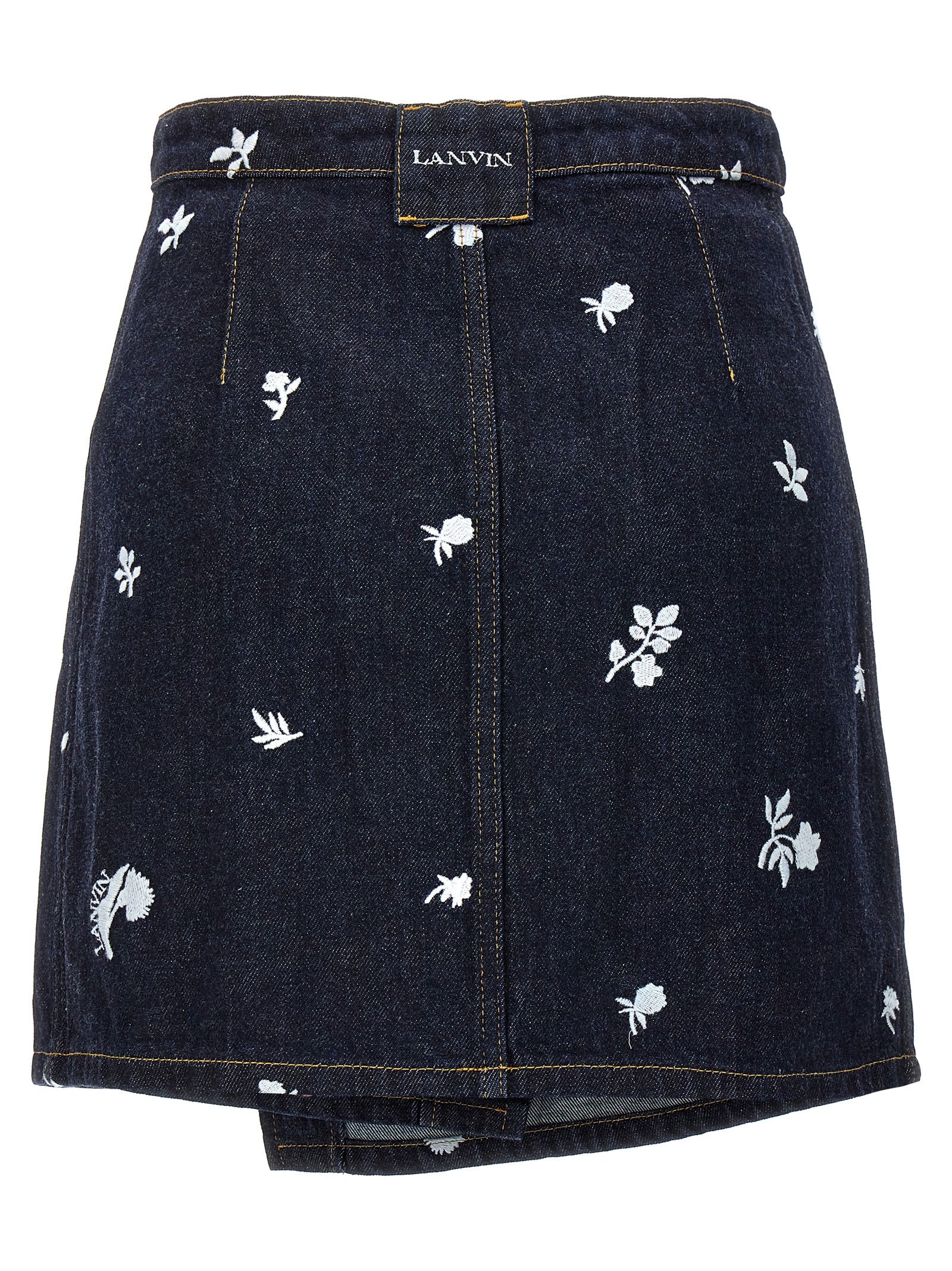 Lanvin All-over Embroidery Skirt