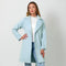 Lapel Collar Robe Coat Blue Breeze-Coat-Mystree-S-Urbanheer