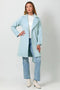 Lapel Collar Robe Coat Blue Breeze-Coat-Mystree-S-Urbanheer