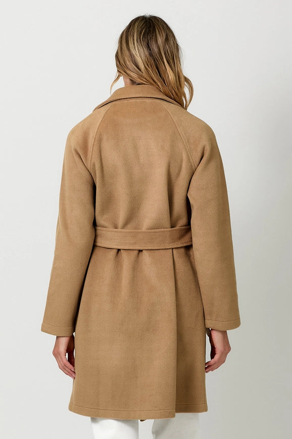 Lapel Collar Robe Coat Camel-Coat-Mystree-S-Urbanheer