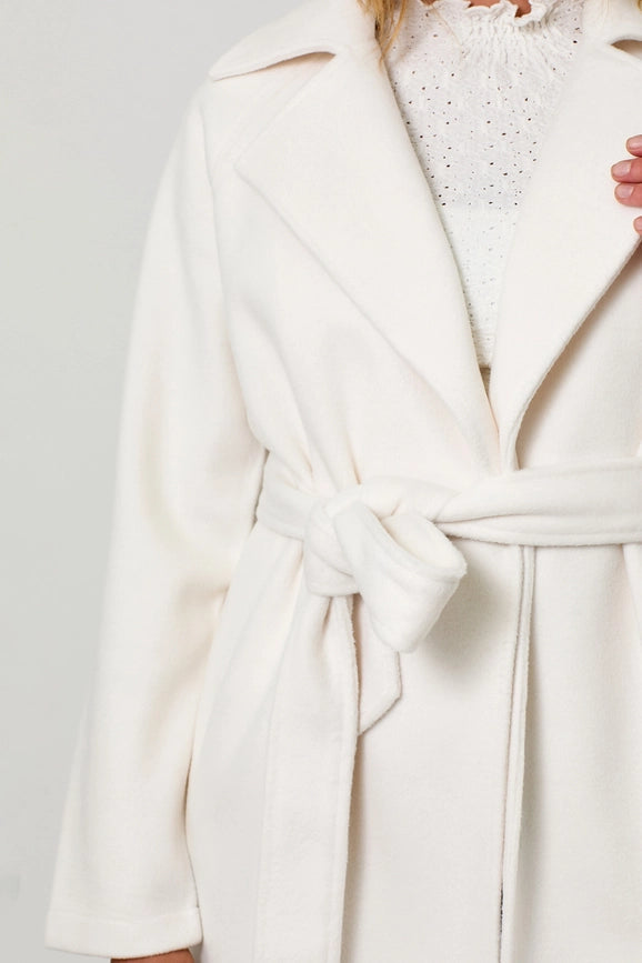Lapel Collar Robe Coat Snow White-Coat-Mystree-S-Urbanheer