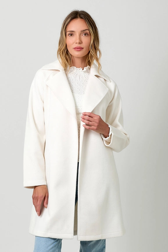 Lapel Collar Robe Coat Snow White-Coat-Mystree-S-Urbanheer