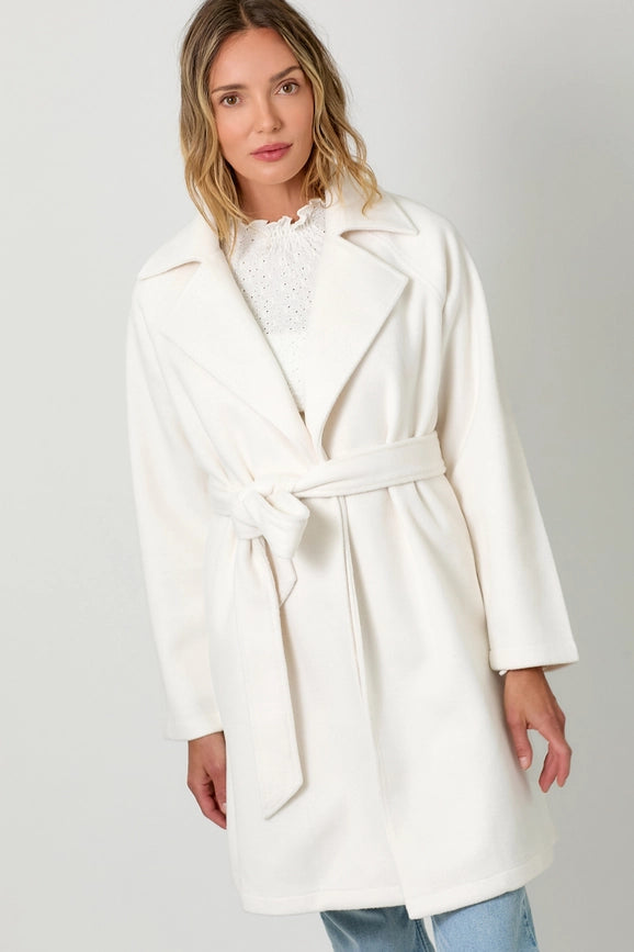 Lapel Collar Robe Coat Snow White-Coat-Mystree-S-Urbanheer