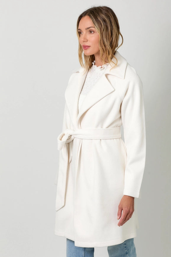 Lapel Collar Robe Coat Snow White-Coat-Mystree-S-Urbanheer