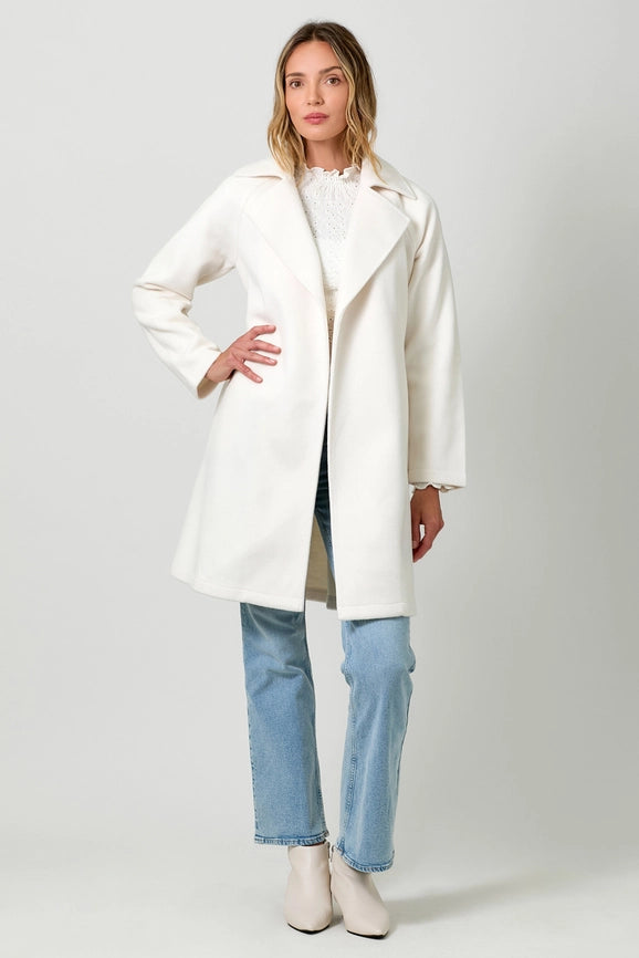 Lapel Collar Robe Coat Snow White-Coat-Mystree-S-Urbanheer