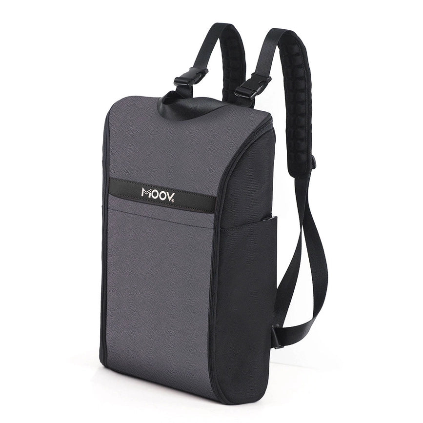 Laptop Backpack - Sleek Convertible Bag: Genuine Leather-Laptop Backpack-MOOV-18 x 14 x 5 in (45.7 x 35.6 x 12.7 cm)-Charcoal Gray-Urbanheer