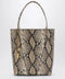 Large Chloé Spin tote bag in python-effect leather
