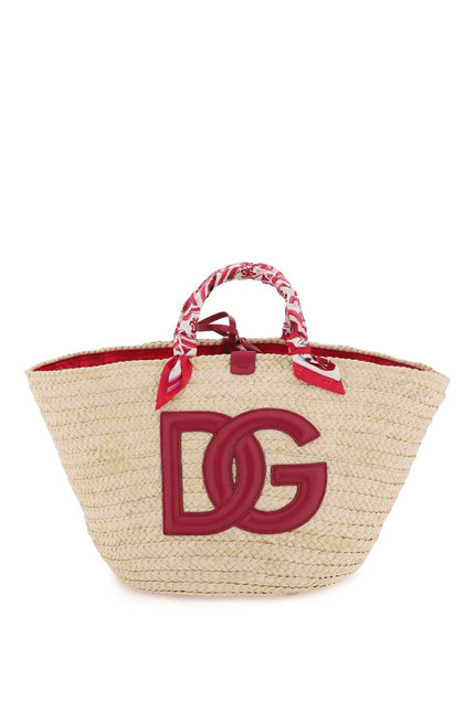 Large 'Kendra' Shopper Bag-women > bags > general > handbags-Dolce & Gabbana-os-Beige-Urbanheer