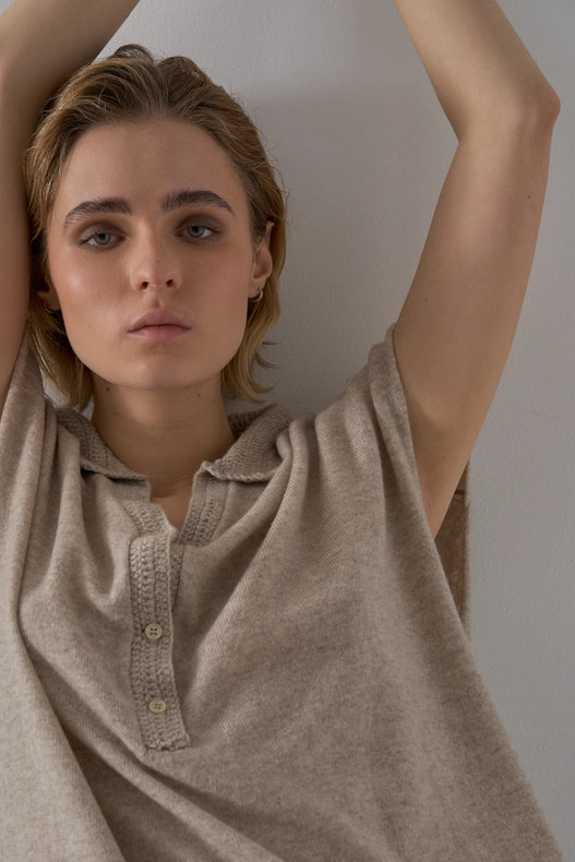 Larissa Cashmere Blend Dress-Dress-Leap Concept-XS-Beige-Urbanheer