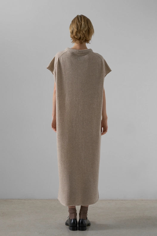 Larissa Cashmere Blend Dress-Dress-Leap Concept-XS-Beige-Urbanheer