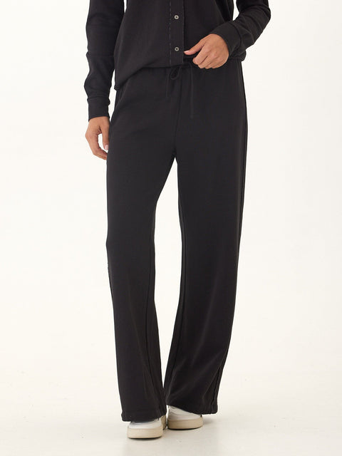 Latricia Cotton Blend Terry Wide Leg Pant