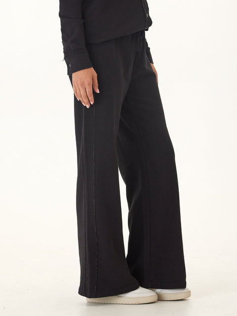 Latricia Cotton Blend Terry Wide Leg Pant