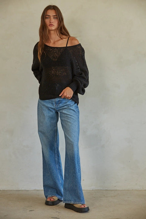 Laurel Canyon Pullover Black-Pullover-By Together-S-Urbanheer