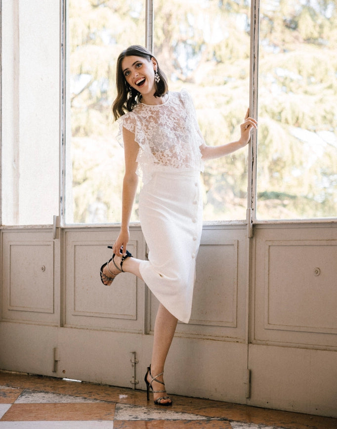 Lauren Lace Top-TOP-Elodie-XS-White-Urbanheer