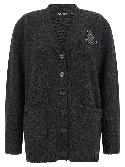 Lauren Ralph Lauren Fur Insert Cardigan