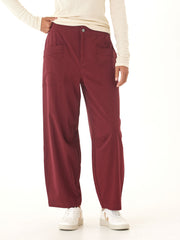 Lauren Stretch Twill Pleated Barrel Pant