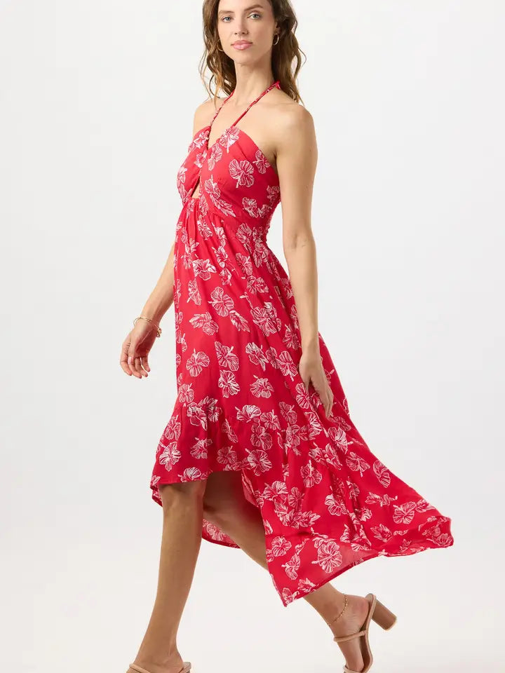 Leah Maxi Dress-Dress-Tiare Hawaii-One Size-Honolulu Red-Urbanheer