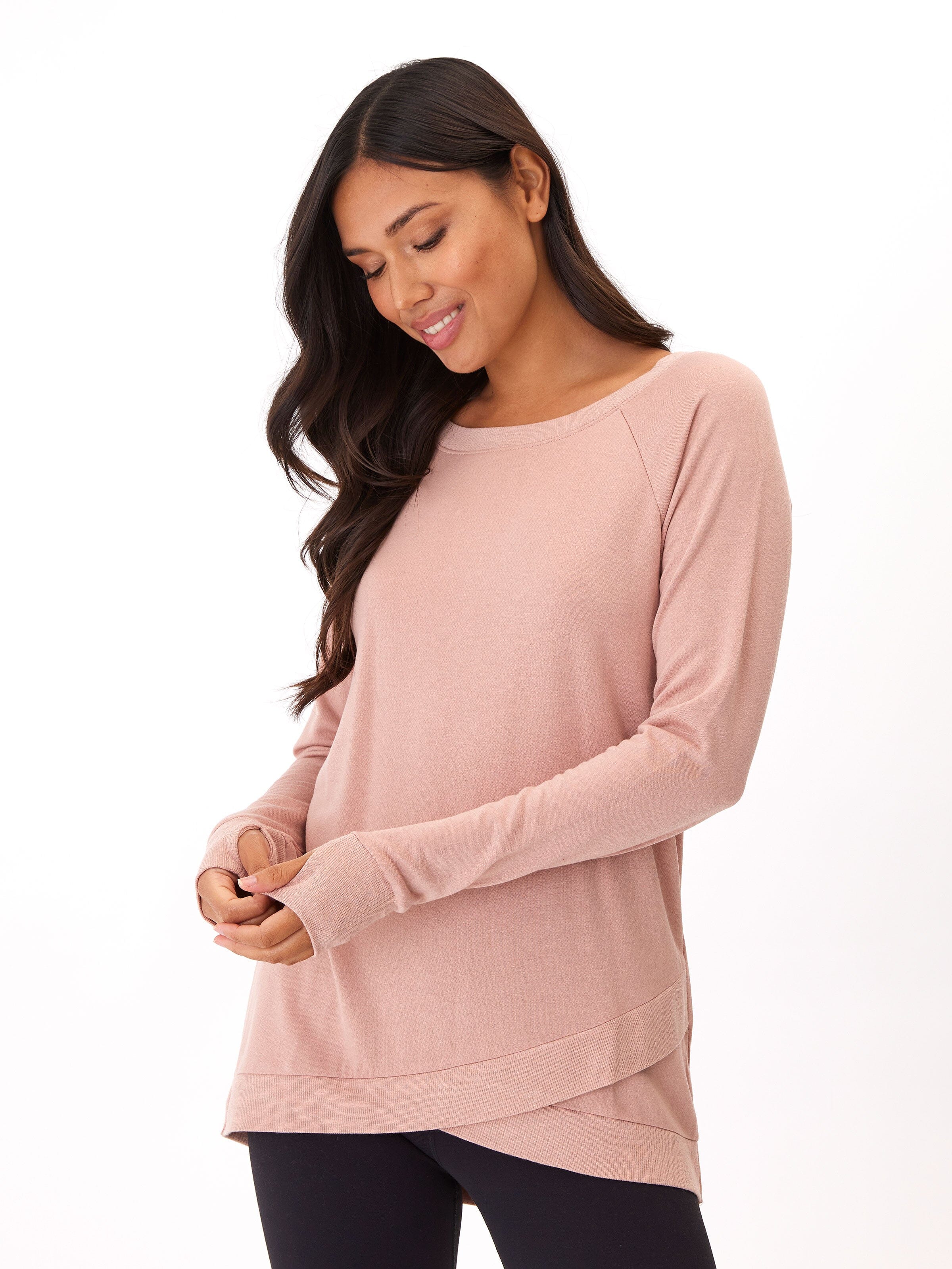 Leanna Feather Fleece Tunic