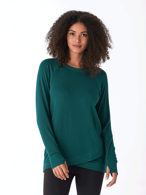 Leanna Feather Fleece Tunic